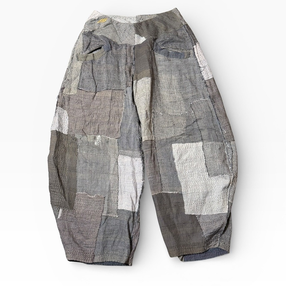 Mieko Mintz Reversible Kantha Patchwork Lantern P… - image 3